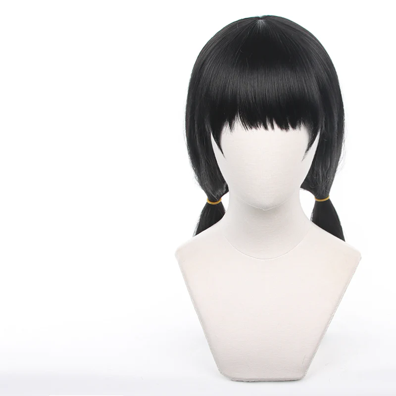 Uwowo Mange Anime Cosplay Wig Long Black Hair - Image 6
