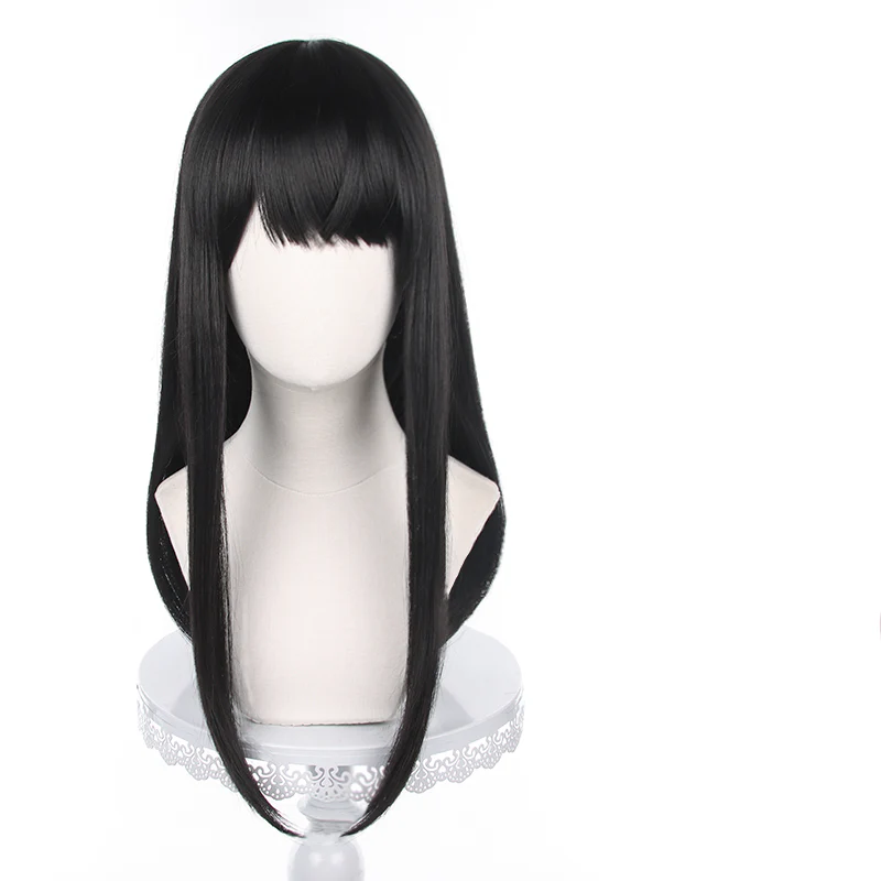 Uwowo Mange Anime Cosplay Wig Long Black Hair - Image 7
