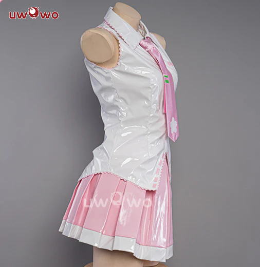 Uwowo V Singer Classic Sakura Pink Dress Cosplay Costume - Image 5