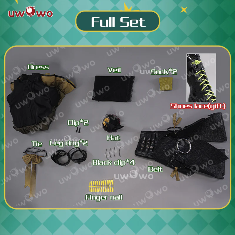 【Clearance Sale】【In Stock】Uwowo V Singer Rascal Collab Witch Gothic Halloween Cosplay Costume - Image 9